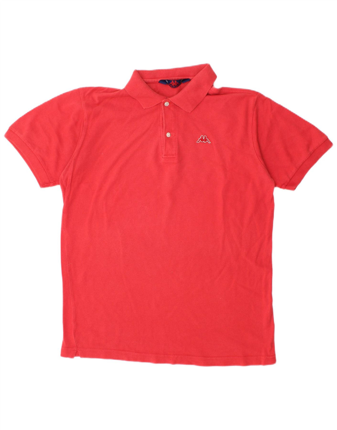 Kappa Mens Polo Shirt Medium Red Cotton