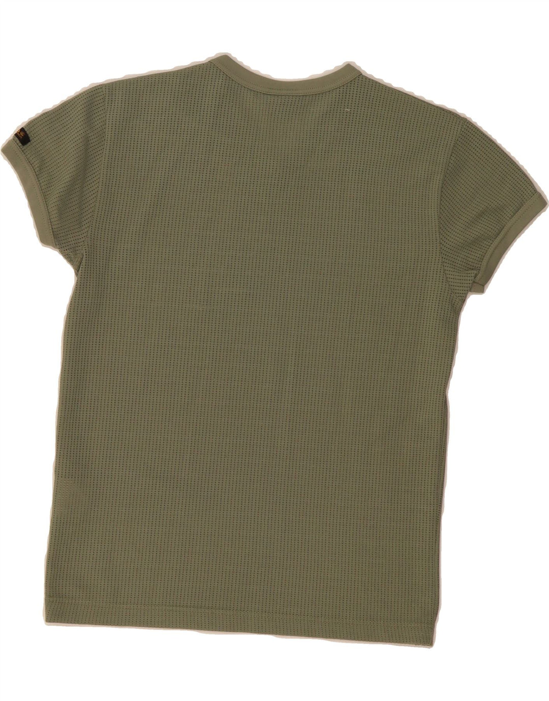 LEE Womens T-Shirt Top UK 12 Medium Khaki Nylon Vintage Lee and Second-Hand Lee from Messina Hembry 