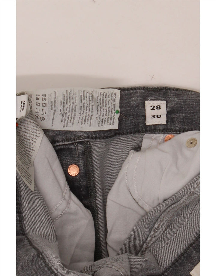 JACK & JONES Slim Jeans til mænd W28 L30 Grå bomuld
