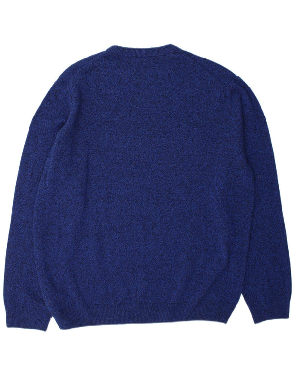 Marks & Spencer Herre sweater med rund hals 2XL blå uld