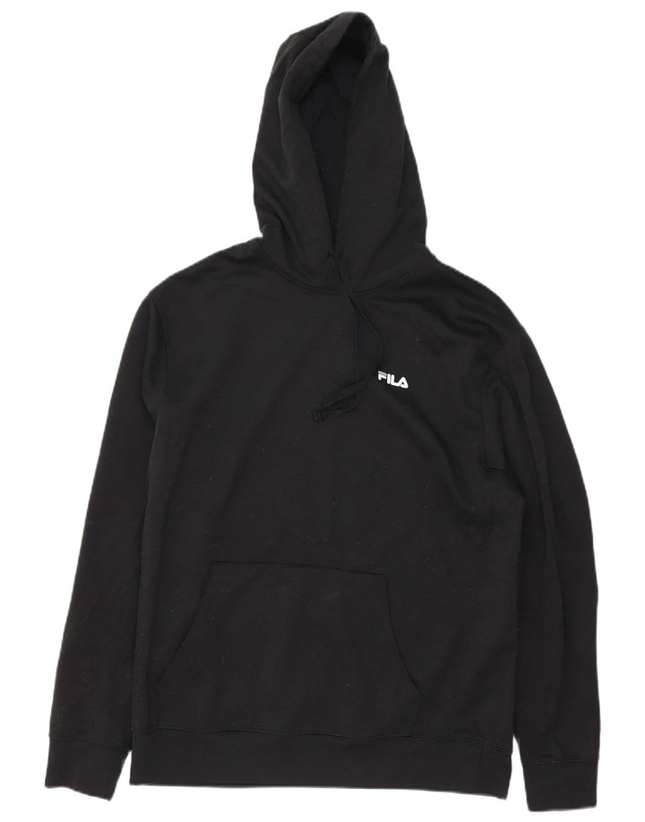 Fila Mens Hoodie Jumper Medium Black Polyester
