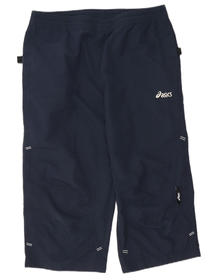 Asics Mens Capri Tracksuit Trousers Medium  Navy Blue Polyester