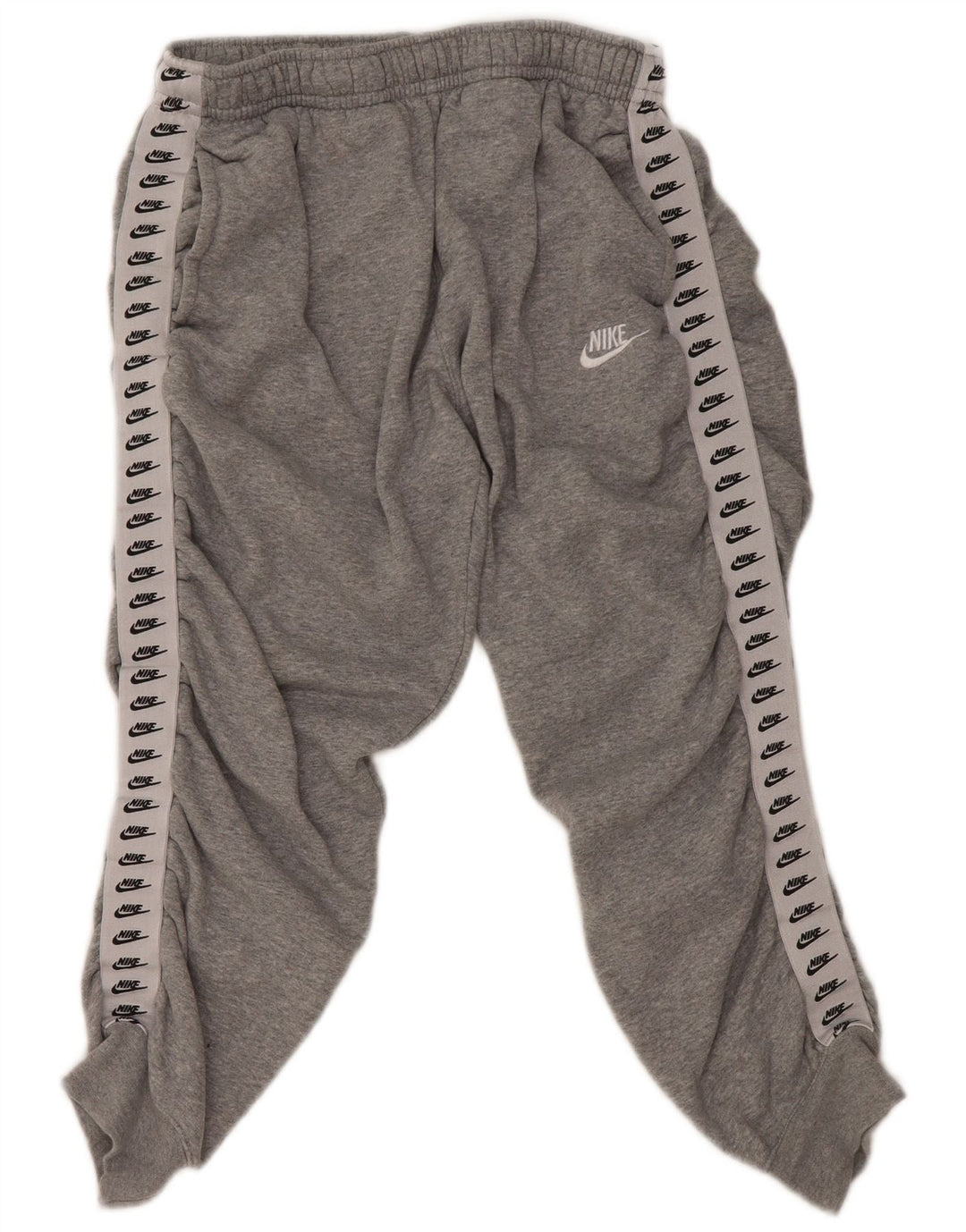 NIKE Womens Graphic Full Tracksuit UK 14 Medium  Grey Colourblock Cotton