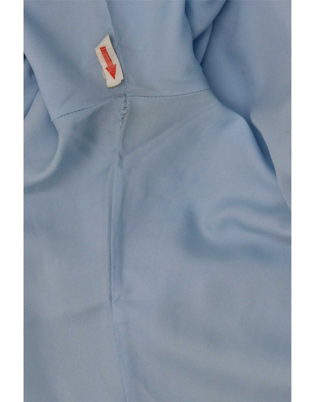 Vintage Womens Short Sleeve Shirt Blouse UK 14 Medium Blue Polyester