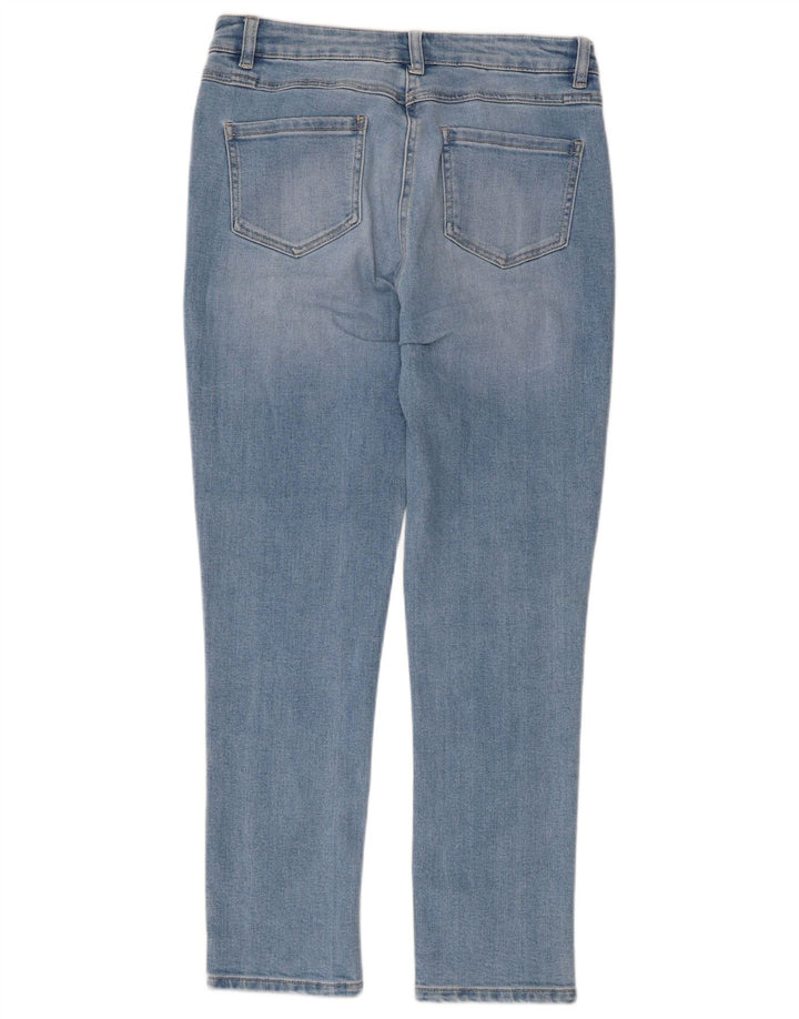M&Co Womens Slim Jeans UK 12 Medium W32 L27 Blue Cotton