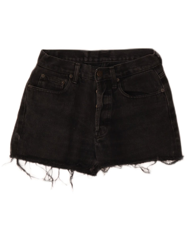 Levi's Womens 501 Denim Hot Pants W29 Medium Black Bomuld