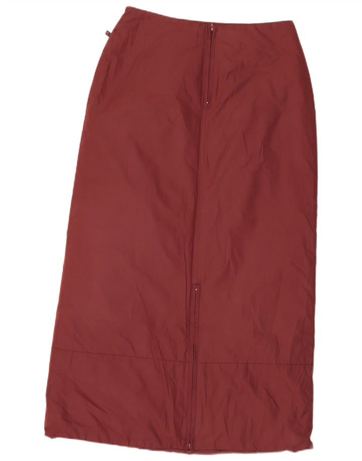 Invicta Damen gepolsterter Maxirock UK 12 Medium W30 Burgunderrot Polyester