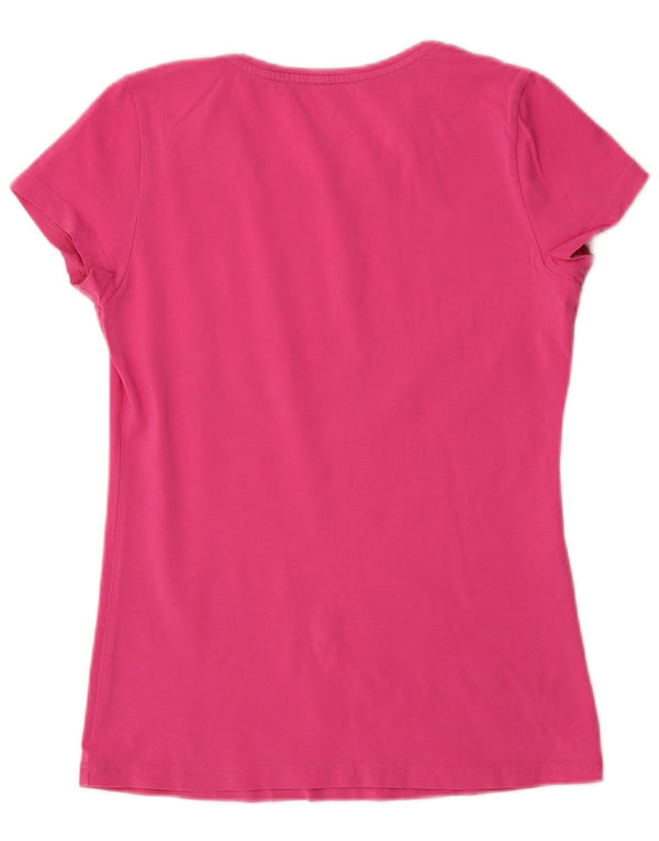 Adidas Γυναικείο T-Shirt Climalite Top UK 12 Medium Pink