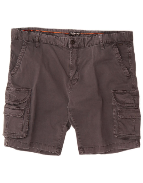 Brugi Mens Cargo Shorts IT 56 3XL W50 szürke pamut
