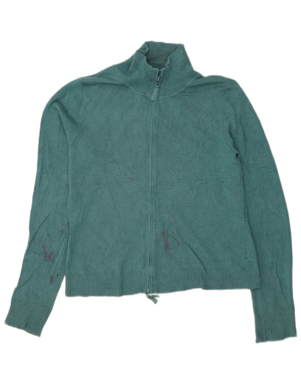 Zara Womens Cardigan Sweater UK 18 XL Green Rayon