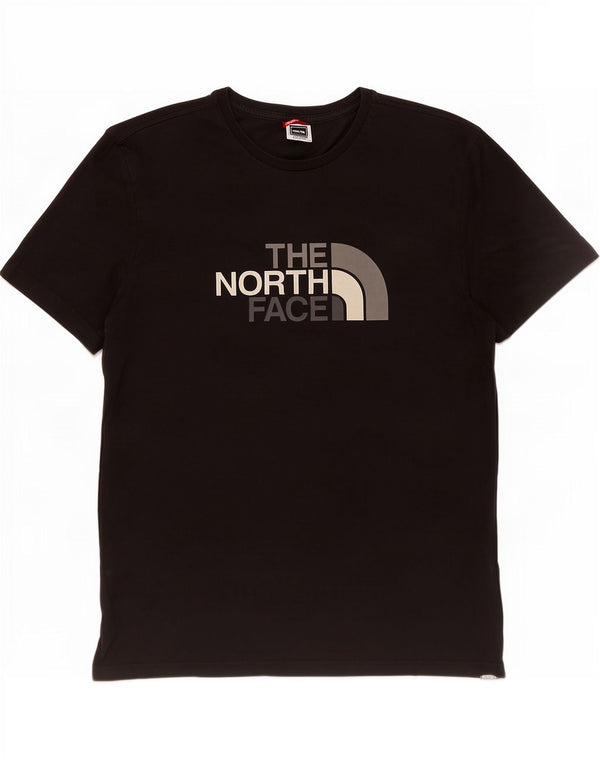 The North Face Mens Graphic T-Shirt Top Large Black Cotton