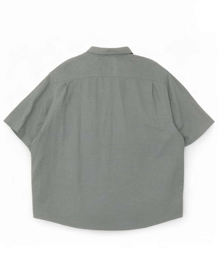 Wrangler Mens Short Sleeve Shirt 3XL Green Cotton