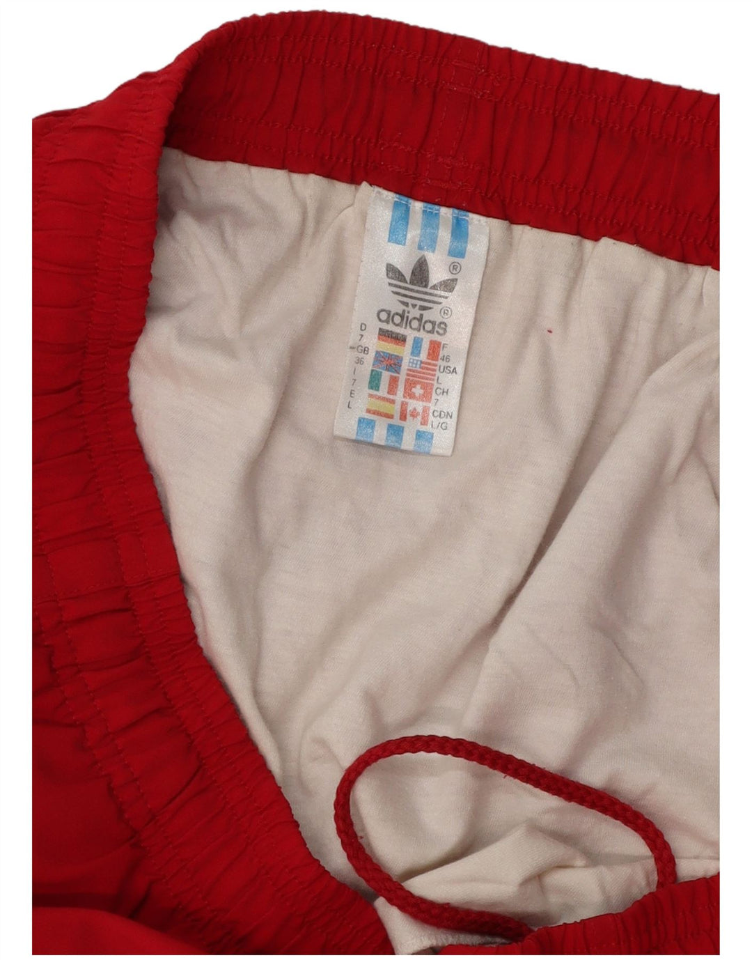 Adidas Mens Sport Shorts Large Red Polyester