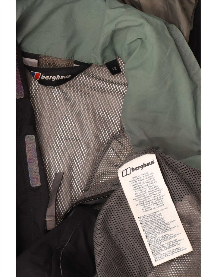 Berghaus Boys Hooded Rain Jacket 11-12 Years Black Polyamide