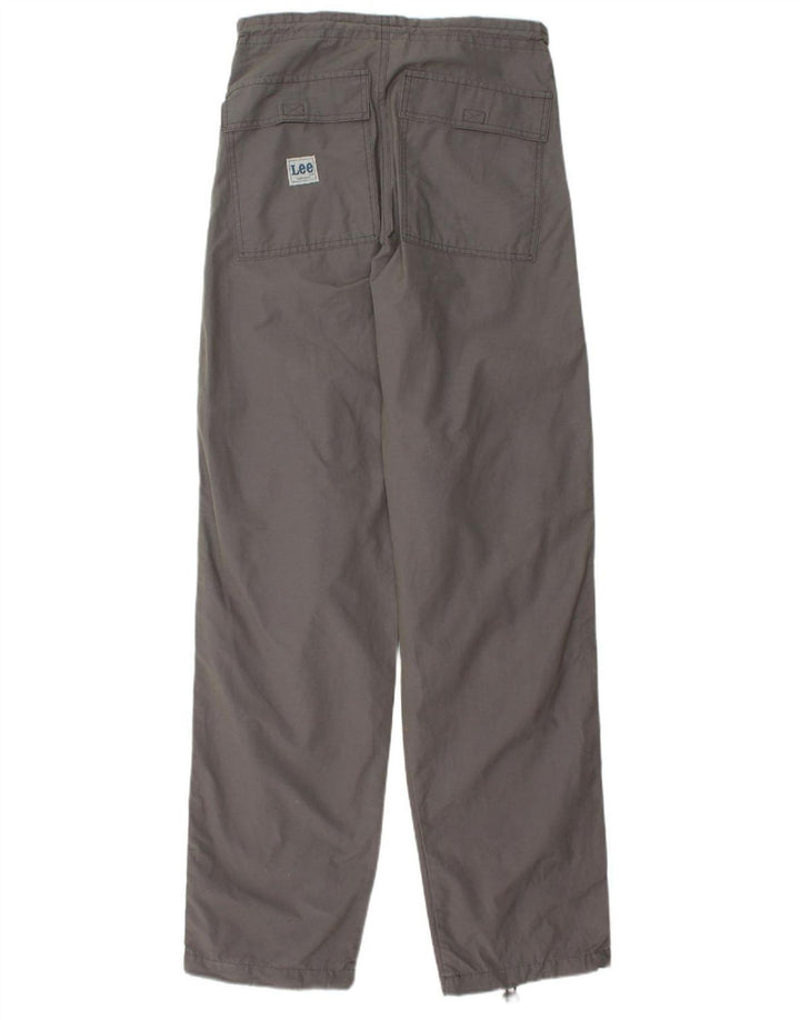Calça chino reta masculina LEE W28 L34 algodão cinza