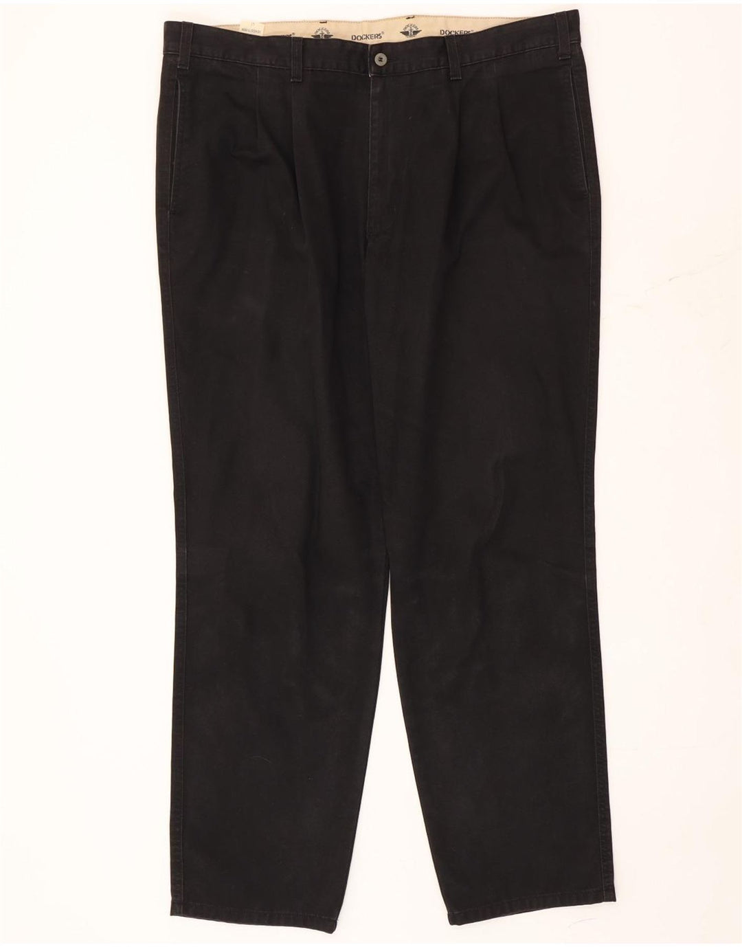 Dockers Mens Pegged Chino Trousers W42 L32 Black