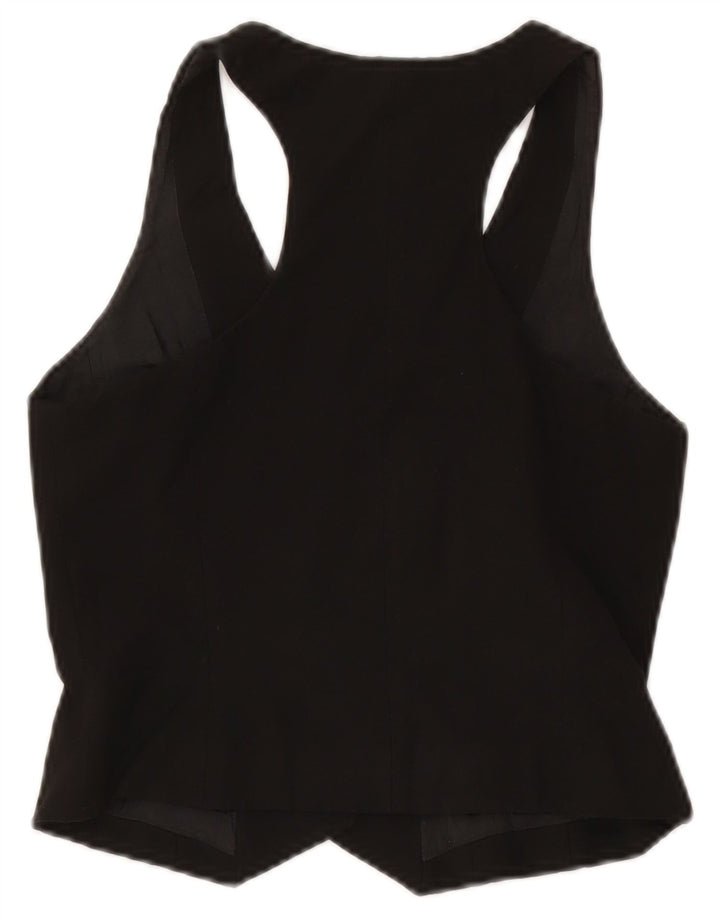 Oasis Damen Weste UK 10 Small Schwarz Polyester