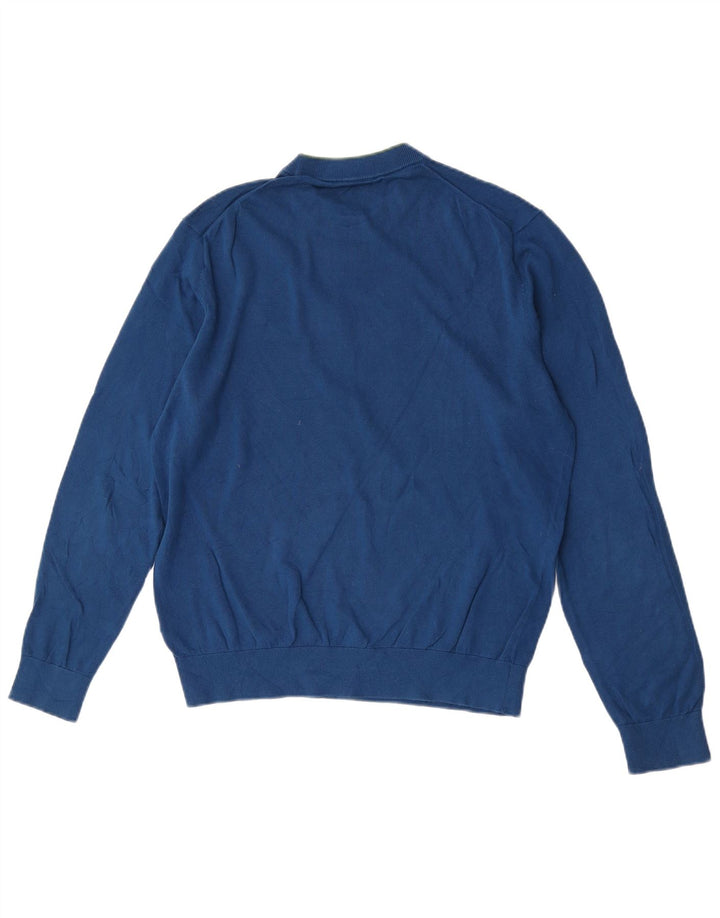 Paul Smith Mens Crew Neck Jumper Sweater Medium Blue Cotton