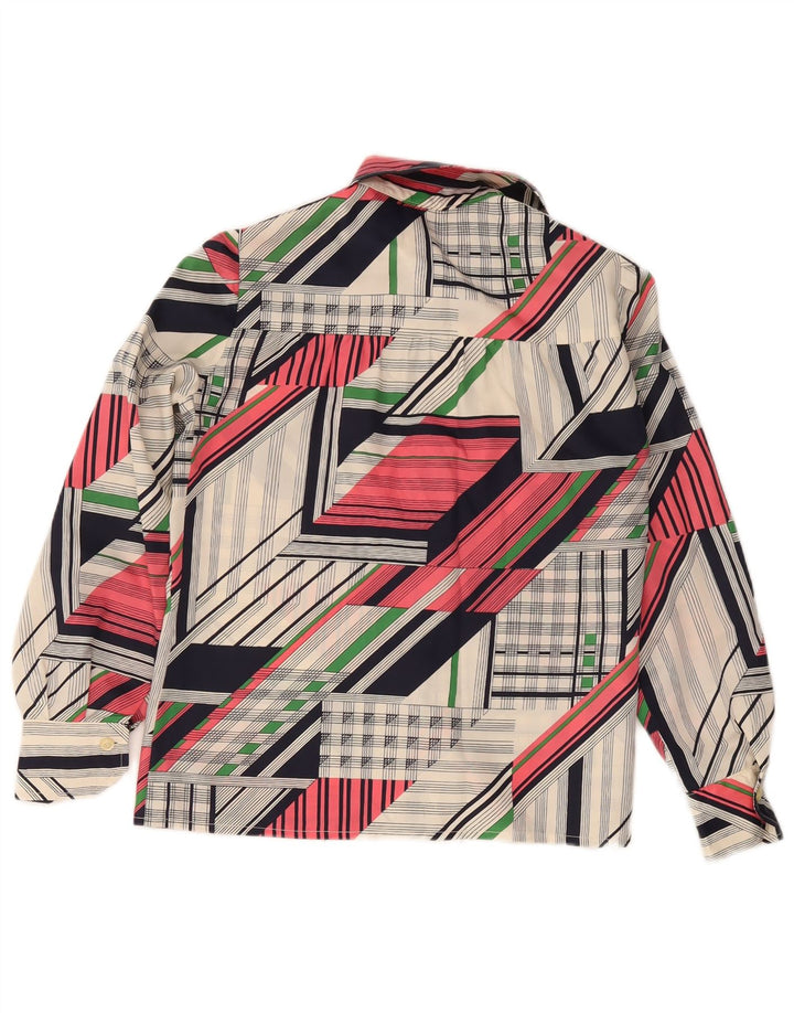 Vintage Womens Shirt UK 12 Medium Multicoloured Patchwork