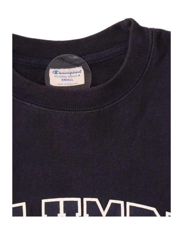 Felpa con grafica Champion Reverse Weave da uomo, piccola, blu navy