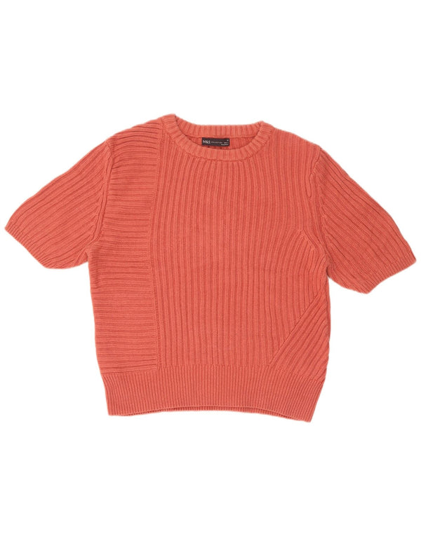 Marks & Spencer Damen-Pullover mit Rundhalsausschnitt, Gr. 16, Rosa