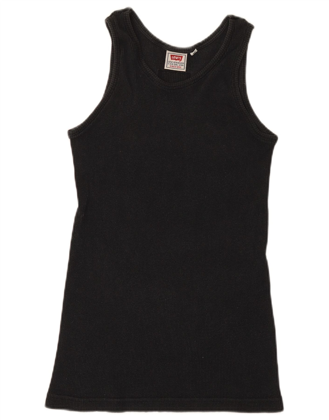 Levi's Damen-Trägershirt UK 12 Mittelschwarze Baumwolle