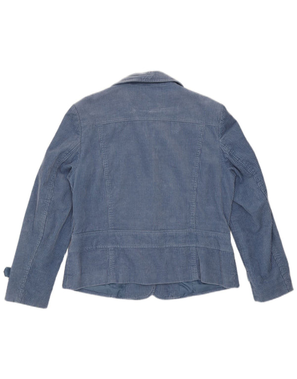 John Baner Γυναικείο Κοτλέ Μπουφάν UK 16 Large Blue Cotton