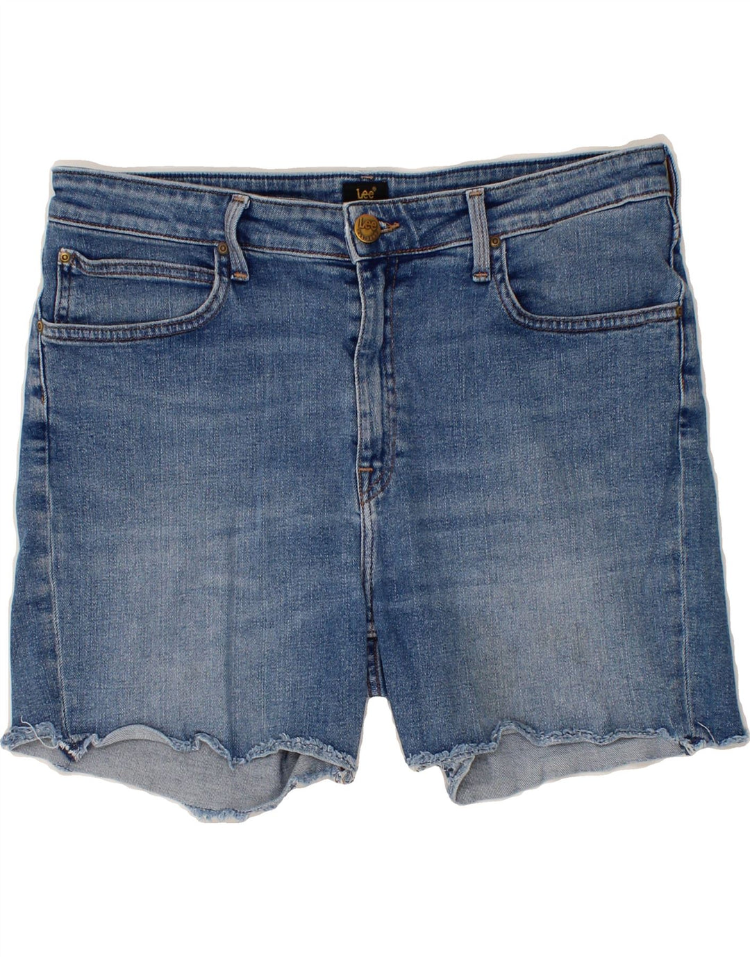 LEE Womens Boyfriend Denim Shorts W33 Large Blue Cotton Vintage Lee and Second-Hand Lee from Messina Hembry 