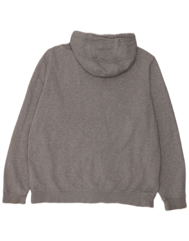 Nike Mens Zip Hoodie Sweater 2XL Grey Cotton