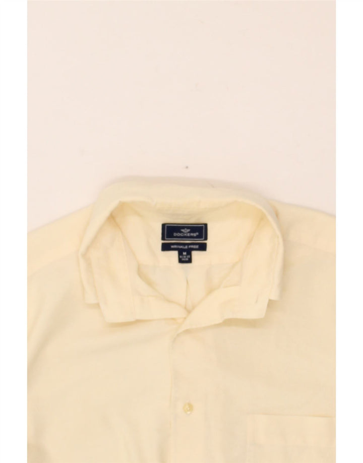 DOCKERS Mens Wrinkle Free Shirt Medium Beige Cotton Vintage Dockers and Second-Hand Dockers from Messina Hembry 