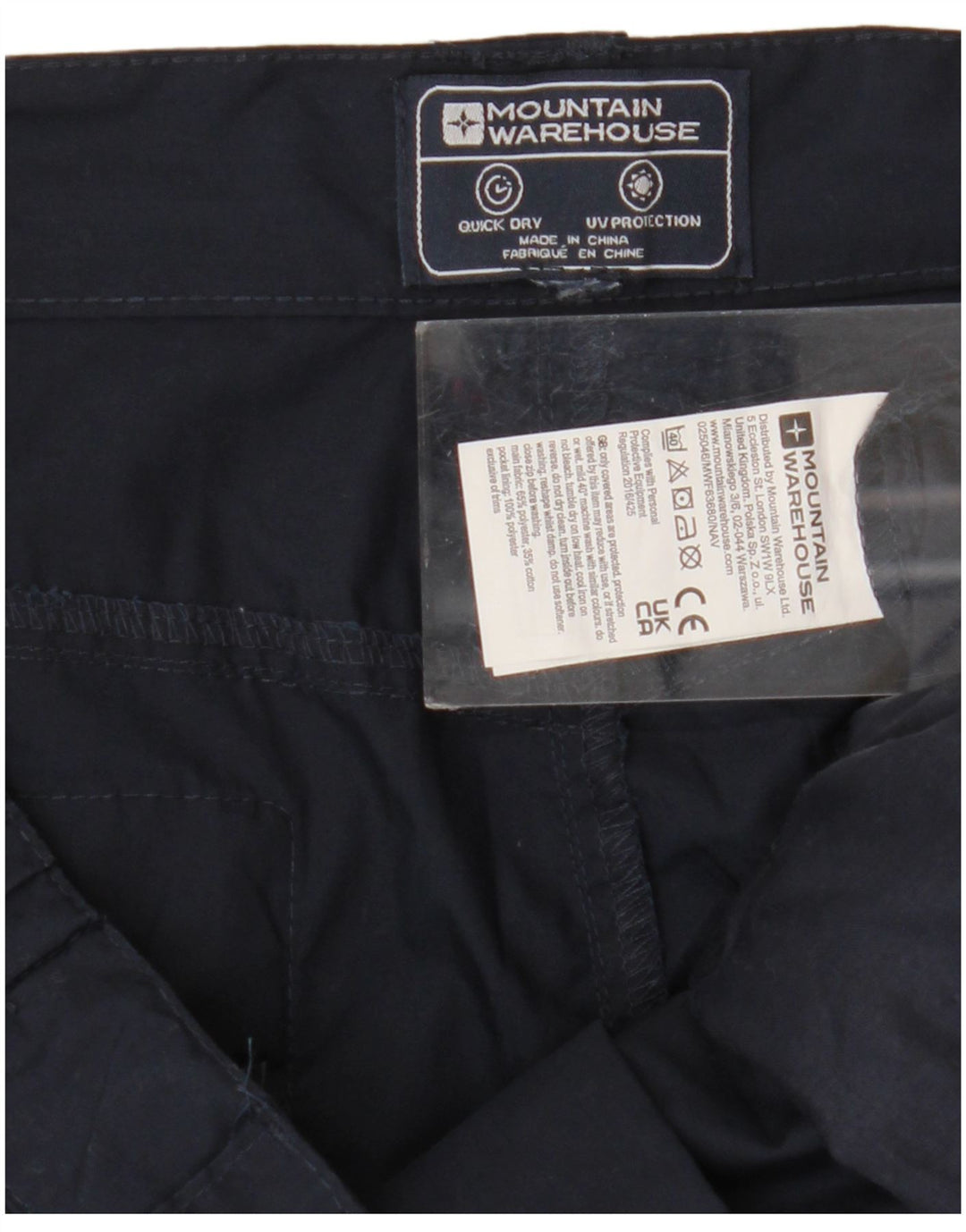 Mountain Warehouse Herren-Cargoshorts, W36, groß, marineblaues Polyester
