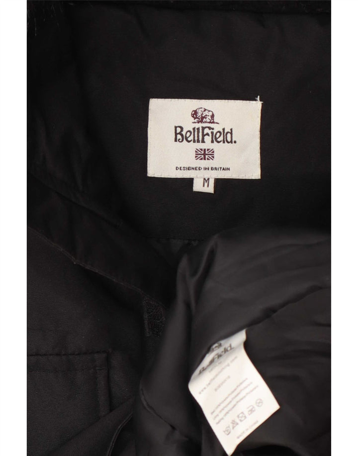 Bellfield Parka à capuche pour homme UK 38 Medium Noir Polyester