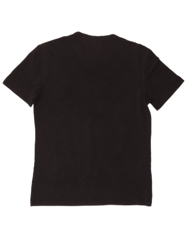 Guess Mens Graphic T-Shirt Top Medium Black