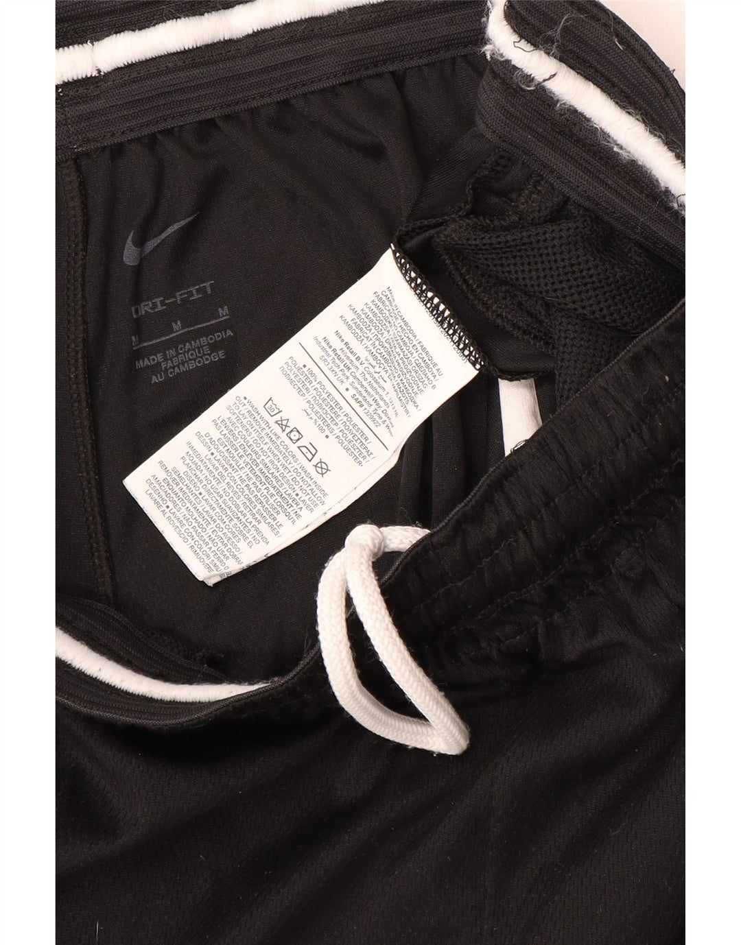 Nike Mens Dri Fit Graphic Sport Shorts Medium  Black Polyester