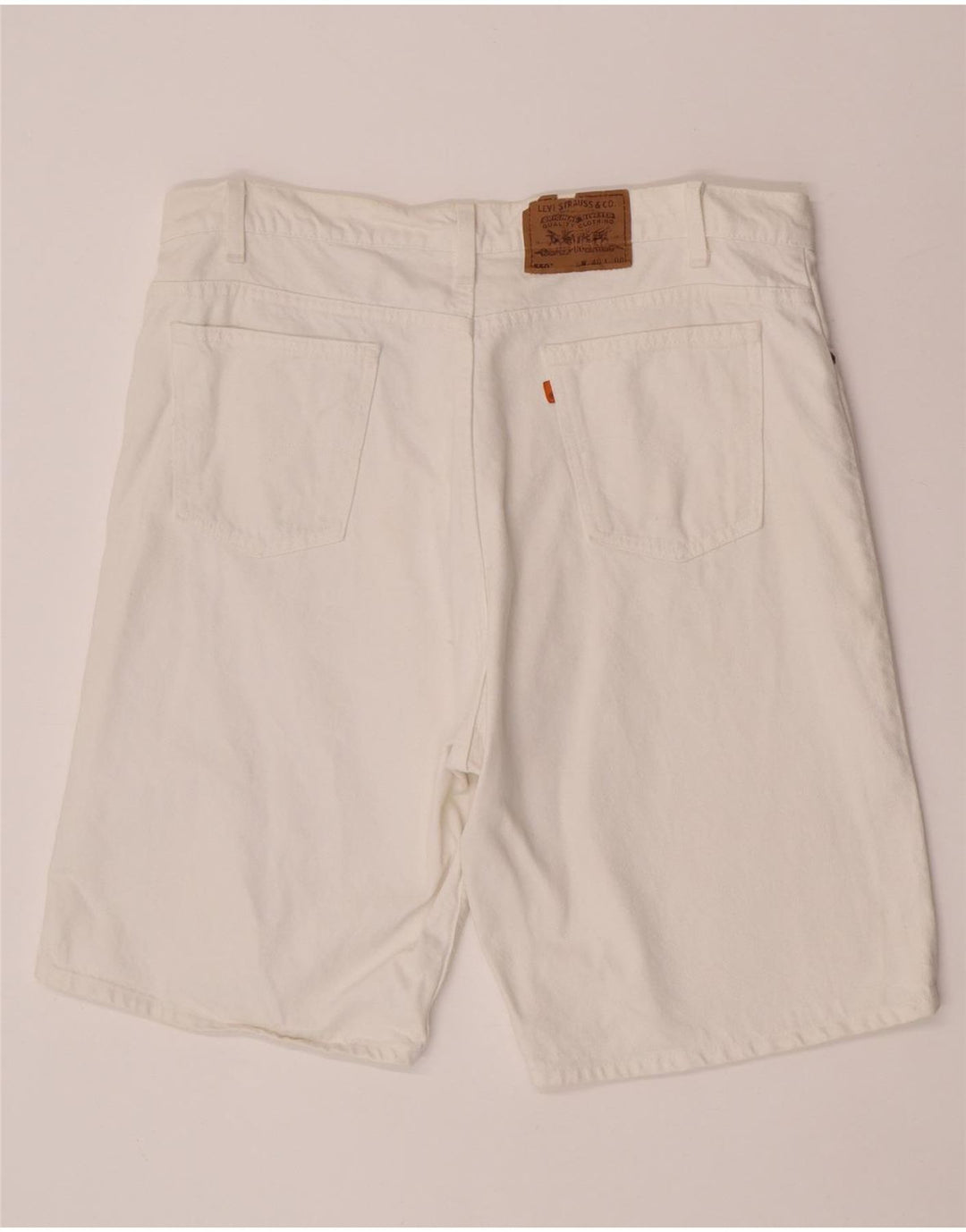 Levi's Mens 550 Denim Shorts W40 XL  White Cotton