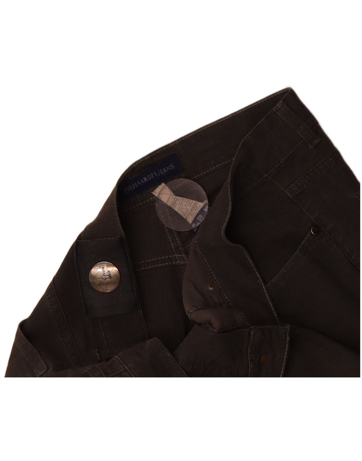 Calça masculina reta casual TRUSSARDI W38 L29 algodão marrom