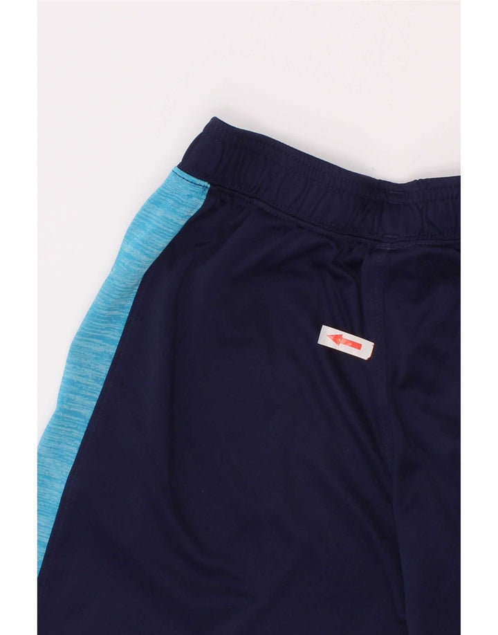 Under Armour Boys Sport Shorts 5-6 Years Navy Blue Colourblock Polyester