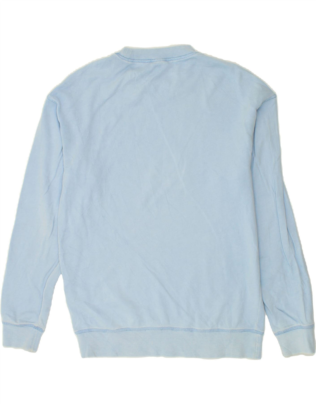 ADIDAS Mens Graphic Sweatshirt Jumper Small Blue Cotton Vintage Adidas and Second-Hand Adidas from Messina Hembry 