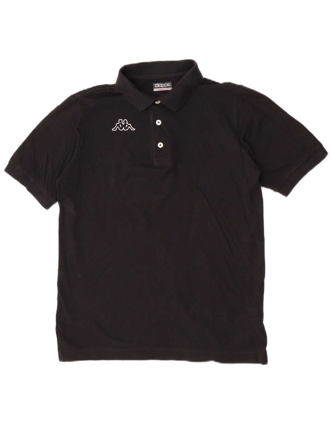 Kappa Herre grafisk poloshirt Lille sort bomuld