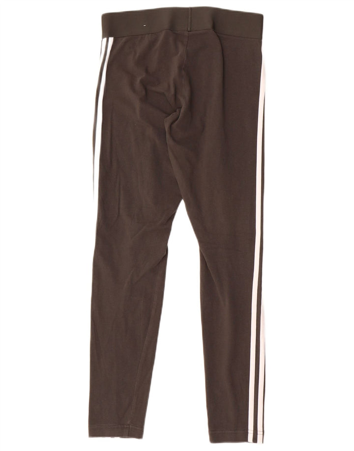 Adidas Damen Leggings UK 8/10 Small Grau