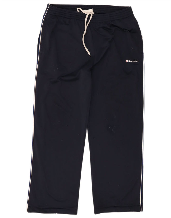 Champion Mens Tracksuit Trousers Large Navy Blue Polyester