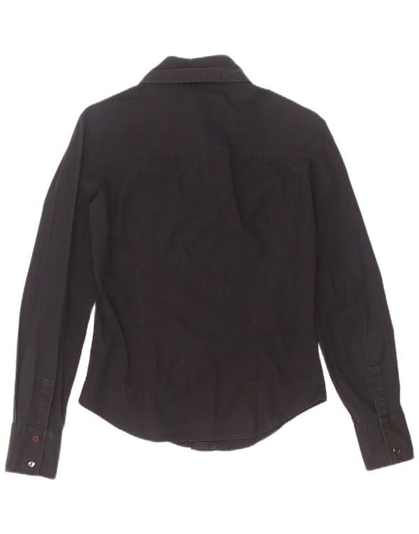 Camisa De Mujer Sportstaff IT 44 Mediana Negro Algodón