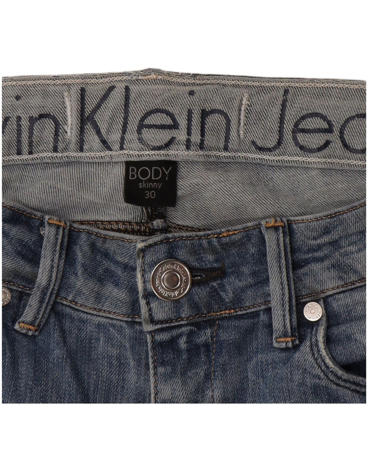 Calvin Klein Womens Skinny Jeans W30 L33 Blue