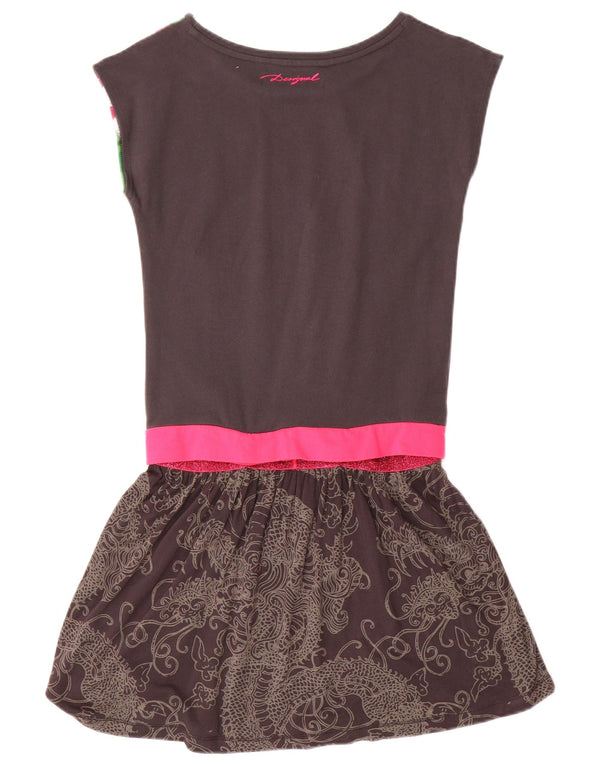 Abito Desigual per ragazze a vita bassa 11-12 anni Farfalla Paisley multicolore