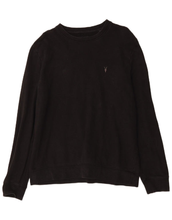 All Saints Herren Sweatshirt Pullover XL Schwarz Baumwolle