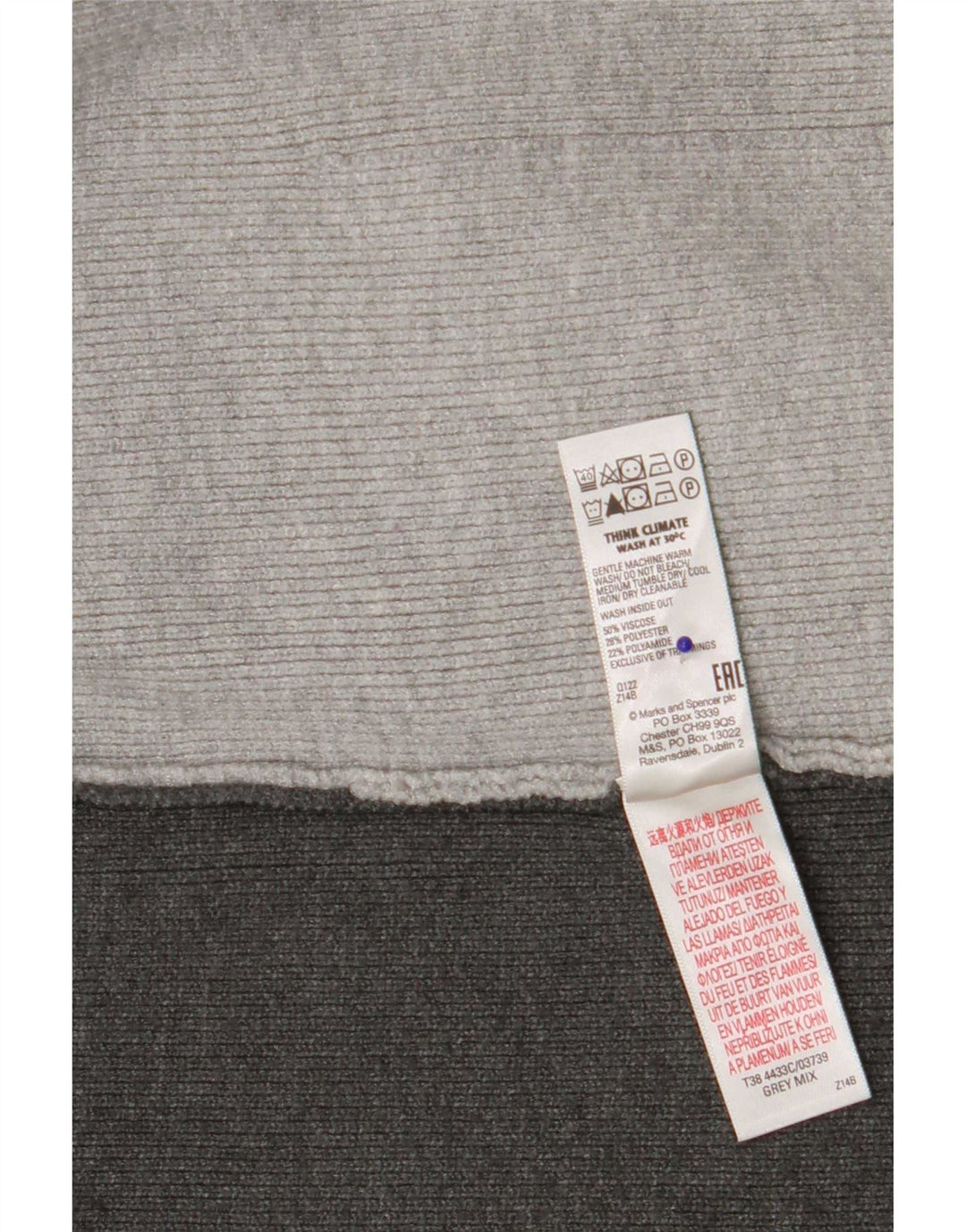 Marks & Spencer Womens Longline Cardigan Sweater UK 10 Small Grey