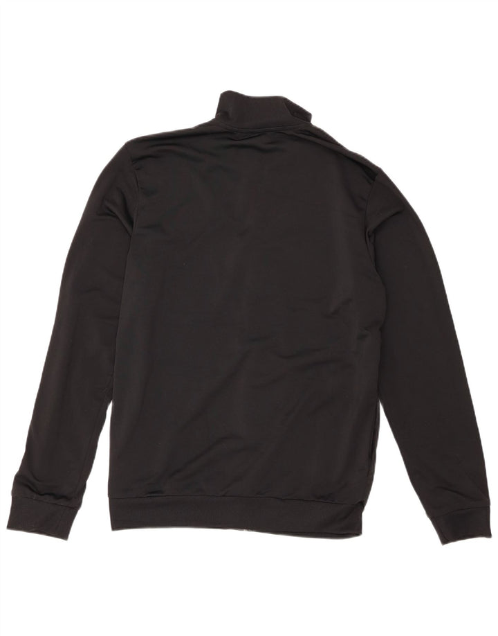 Adidas Mens Graphic Chándal Top Chaqueta UK 38/40 Mediano Negro Poliéster
