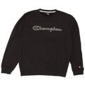 Champion Herre Grafisk Sweatshirt Jumper Large Sort