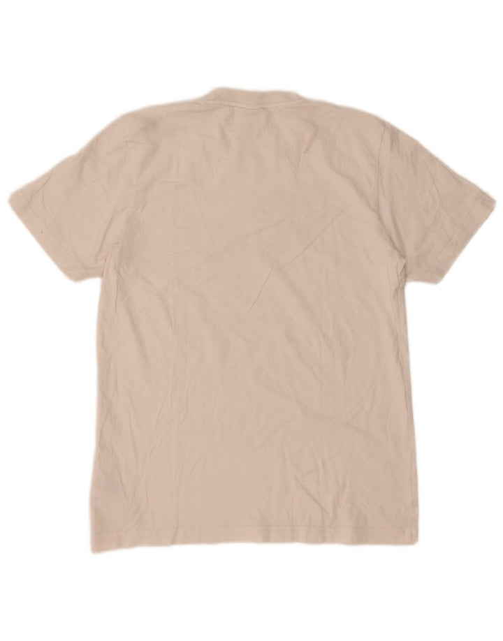 Adidas Mens Graphic T-Shirt Top Medium White Cotton