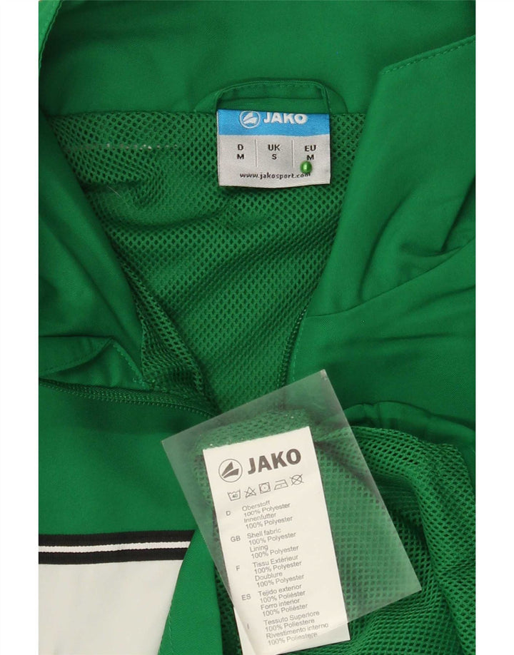 Jako Mens Tracksuit Top Jacket Small Green Colourblock Polyester